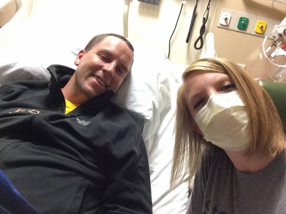 Brent during his cancer treatment